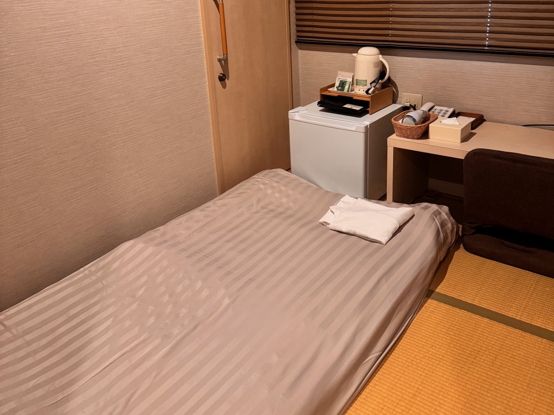 北九州 小倉のビジネスホテル サンスカイ ホテルの和室シングルルーム